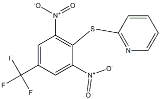 2-{[2,6-dinitro-4-(trifluoromethyl)phenyl]thio}pyridine Struktur