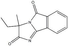 3-ethyl-3-methyl-2,5-dihydro-3H-imidazo[2,1-a]isoindole-2,5-dione Struktur