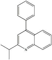 2-isopropyl-4-phenylquinoline Struktur