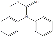 methyl N-phenylanilinomethanimidothioate Struktur