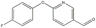 6-(4-fluorophenoxy)nicotinaldehyde Struktur