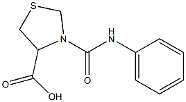 3-(anilinocarbonyl)-1,3-thiazolidine-4-carboxylic acid Struktur