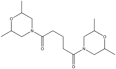 1,5-di(2,6-dimethylmorpholino)pentane-1,5-dione Struktur