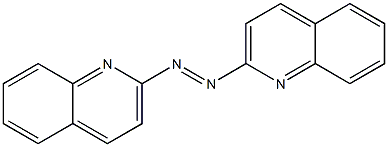 1,2-di(2-quinolyl)diaz-1-ene Struktur