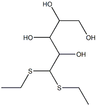 5,5-di(ethylthio)pentane-1,2,3,4-tetraol Struktur