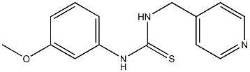 N-(3-methoxyphenyl)-N'-(4-pyridylmethyl)thiourea Struktur