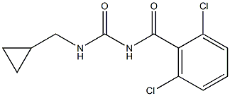 N-cyclopropylmethyl-N'-(2,6-dichlorobenzoyl)urea Struktur