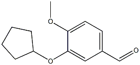 3-(cyclopentyloxy)-4-methoxybenzenecarbaldehyde Struktur