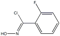 2-fluoro-N-hydroxybenzenecarboximidoyl chloride Struktur