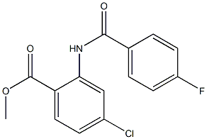 methyl 4-chloro-2-[(4-fluorobenzoyl)amino]benzoate Struktur