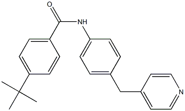 4-(tert-butyl)-N-[4-(4-pyridinylmethyl)phenyl]benzenecarboxamide Struktur