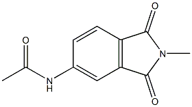 N1-(2-methyl-1,3-dioxo-2,3-dihydro-1H-isoindol-5-yl)acetamide Struktur