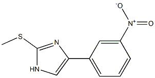 2-(methylthio)-4-(3-nitrophenyl)-1H-imidazole Struktur