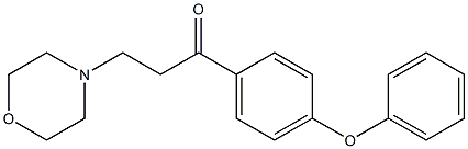 3-morpholino-1-(4-phenoxyphenyl)propan-1-one Struktur