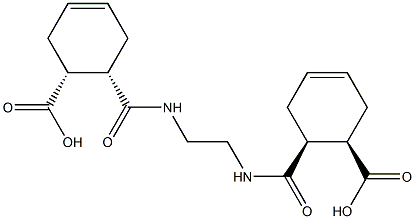 (1R,6S)-6-({[2-({[(1S,6R)-6-carboxy-3-cyclohexenyl]carbonyl}amino)ethyl]amino}carbonyl)-3-cyclohexene-1-carboxylic acid Struktur