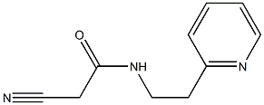 N1-[2-(2-pyridyl)ethyl]-2-cyanoacetamide Struktur