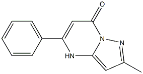 2-methyl-5-phenyl-4,7-dihydropyrazolo[1,5-a]pyrimidin-7-one Struktur