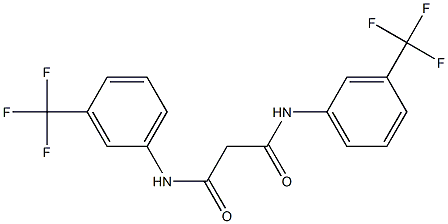 N1,N3-di[3-(trifluoromethyl)phenyl]malonamide Struktur