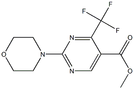 methyl 2-morpholino-4-(trifluoromethyl)pyrimidine-5-carboxylate Struktur