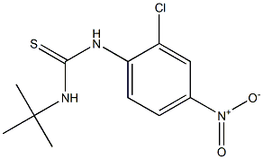 N-(tert-butyl)-N'-(2-chloro-4-nitrophenyl)thiourea Struktur