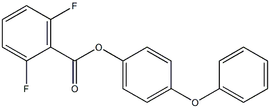 4-phenoxyphenyl 2,6-difluorobenzoate Struktur