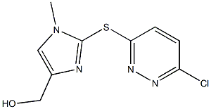 {2-[(6-chloro-3-pyridazinyl)sulfanyl]-1-methyl-1H-imidazol-4-yl}methanol Struktur