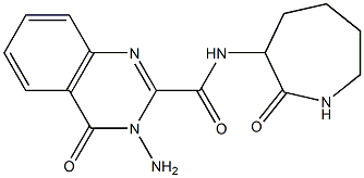 N2-(2-oxoazepan-3-yl)-3-amino-4-oxo-3,4-dihydroquinazoline-2-carboxamide Struktur