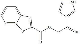 3-{[(1-benzothiophen-2-ylcarbonyl)oxy]ethanimidoyl}-1H-pyrrole Struktur