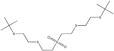 di(2-{[2-(tert-butylthio)ethyl]thio}ethyl) sulfone Struktur