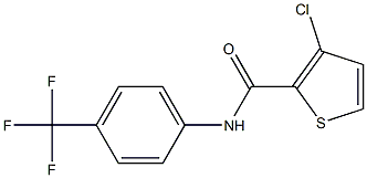 N2-[4-(trifluoromethyl)phenyl]-3-chlorothiophene-2-carboxamide Struktur