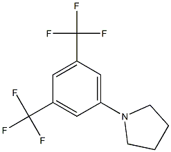 1-[3,5-di(trifluoromethyl)phenyl]pyrrolidine Struktur