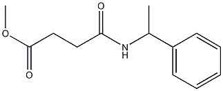 methyl 4-oxo-4-[(1-phenylethyl)amino]butanoate Struktur