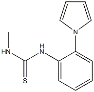 N-methyl-N'-[2-(1H-pyrrol-1-yl)phenyl]thiourea Struktur