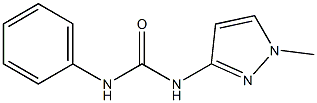 N-(1-methyl-1H-pyrazol-3-yl)-N'-phenylurea Struktur