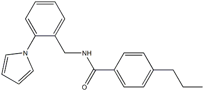 4-propyl-N-[2-(1H-pyrrol-1-yl)benzyl]benzenecarboxamide Struktur