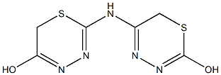 5-[(5-hydroxy-6H-1,3,4-thiadiazin-2-yl)amino]-6H-1,3,4-thiadiazin-2-ol Struktur