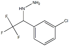 (1-(3-chlorophenyl)-2,2,2-trifluoroethyl)hydrazine Struktur