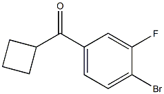 (4-bromo-3-fluorophenyl)(cyclobutyl)methanone Struktur