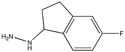 (5-fluoro-2,3-dihydro-1H-inden-1-yl)hydrazine Struktur