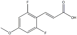 (E)-3-(2,6-difluoro-4-methoxyphenyl)acrylic acid Struktur