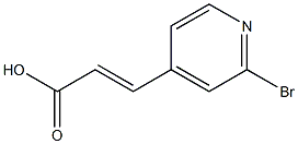 (E)-3-(2-bromopyridin-4-yl)acrylic acid Struktur