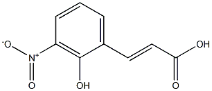 (E)-3-(2-hydroxy-3-nitrophenyl)acrylic acid Struktur