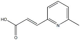 (E)-3-(6-methylpyridin-2-yl)acrylic acid Struktur