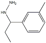 1-(1-m-tolylpropyl)hydrazine Struktur