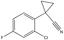 1-(2-chloro-4-fluorophenyl)cyclopropanecarbonitrile Struktur