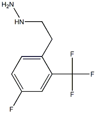 1-(4-fluoro-2-(trifluoromethyl)phenethyl)hydrazine Struktur