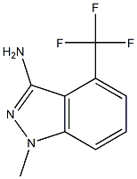 1-methyl-4-(trifluoromethyl)-1H-indazol-3-amine Struktur