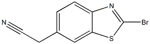 2-(2-bromobenzo[d]thiazol-6-yl)acetonitrile Struktur