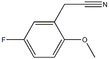 2-(5-fluoro-2-methoxyphenyl)acetonitrile Struktur