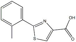 2-(O-TOLYL)-THIAZOLE-4-CARBOXYLIC ACID Struktur